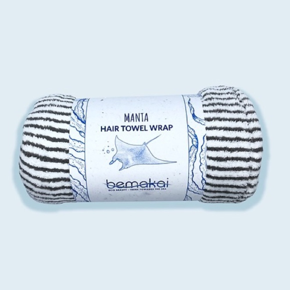 NEW Bamboo Charcoal Hair Towel Wrap